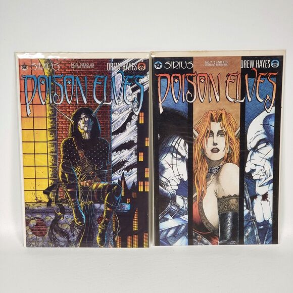 2 Poison Elves Sirius Comics Books #5 & #7‎ Drew Hayes Mature Readers - Picture 1 of 11